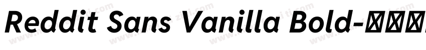 Reddit Sans Vanilla Bold字体转换